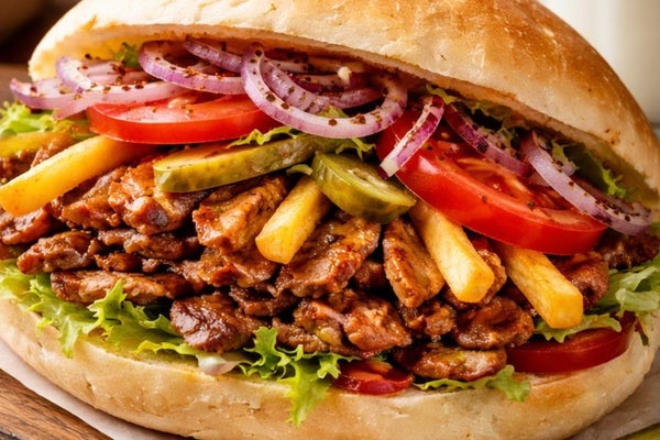 Döner kebab panino